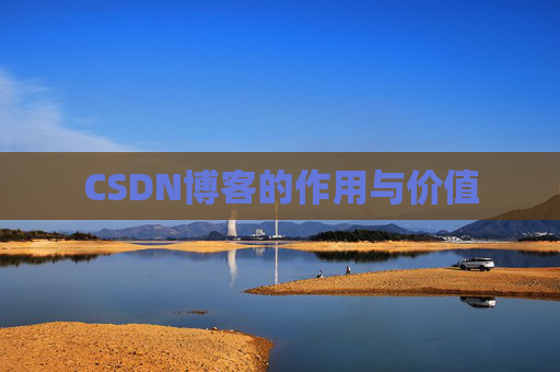 CSDN博客的作用与价值